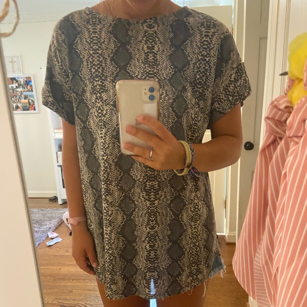 Snakeskin top